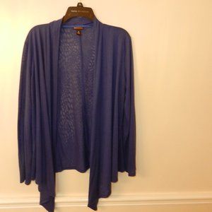 Dana Buchman Blue Soft fadeaway soft jacket 💙
